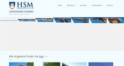Desktop Screenshot of hsm-immobilien.de