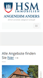 Mobile Screenshot of hsm-immobilien.de