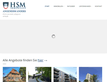 Tablet Screenshot of hsm-immobilien.de